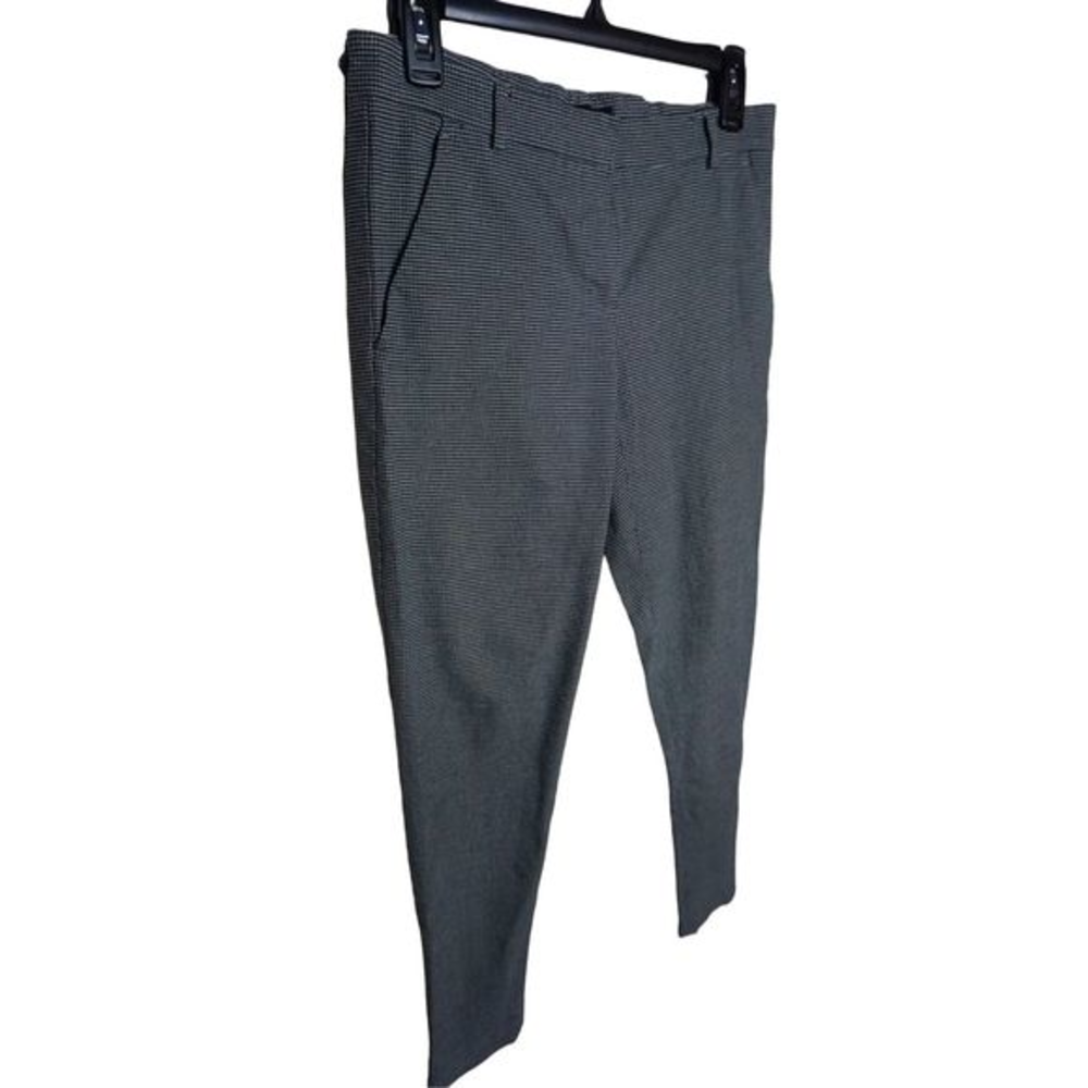 Theory Women's Black & White Houndstooth Gratilla Sz 4 Trousers Dress‎ Pants